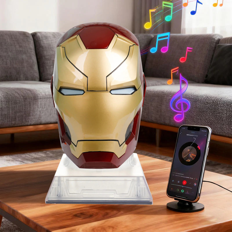 captain america civil war iron man helmet bluetooth speaker Camino 1:1 ironman helmet shaped Bluetooth wireless speaker – hammer62