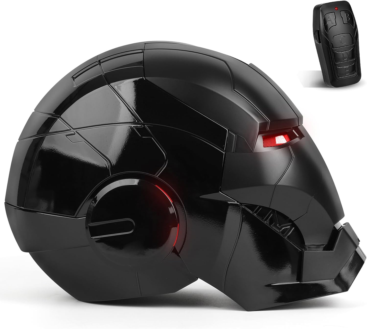 cosplay iron man wearable helmet Iron-Man MK50 Electronic Helmet, VoiceTouch Control with LED Eyes Switch to battle mode with eye lights and ear lights in red Iron Man Helmet MK17 Cosplay