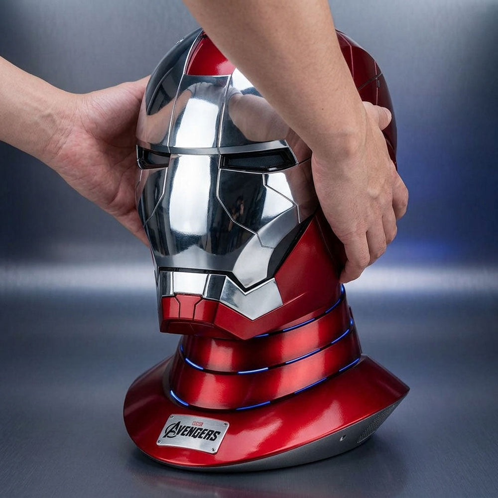 Iron Man Gifts Worth the Splurge: Helmet + Bluetooth Speaker Stand Combo