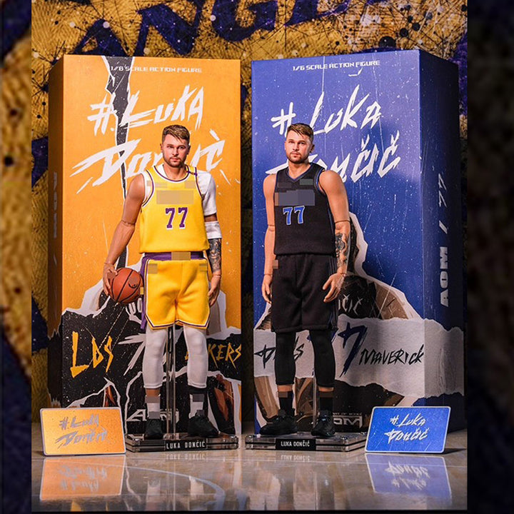 AOM 1/6 Lakers/Mavericks Luka Doncic action figure | Face painted by the designer | Excellent detail