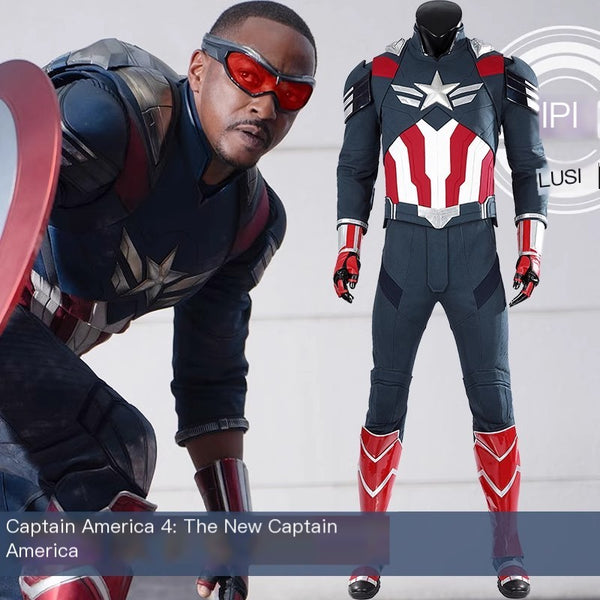 Free shipping |  Captain America Costume Cosplay Suit  | Brave New World Sam Wilson