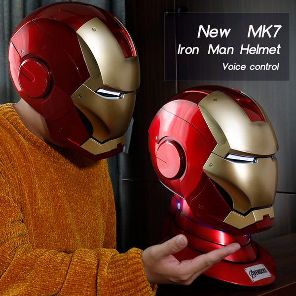 Disney Genuine | Mk7 ironman helmet | English voice control | mask can be removed