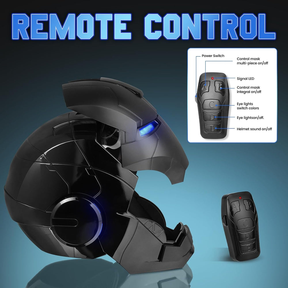 black iron man motorcycle helmet US | ironman MK5 Black Edition Helmet