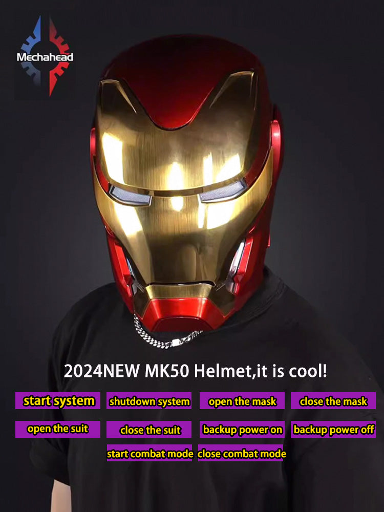 iron man helmet commands Mechahead IronMan Mk50 MK5 Helmet | English version | Voice Control