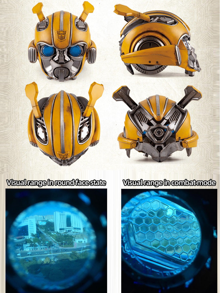 bumblebee transformer motorcycle helmet English Voice Control |Transformation Bumblebee Helmet