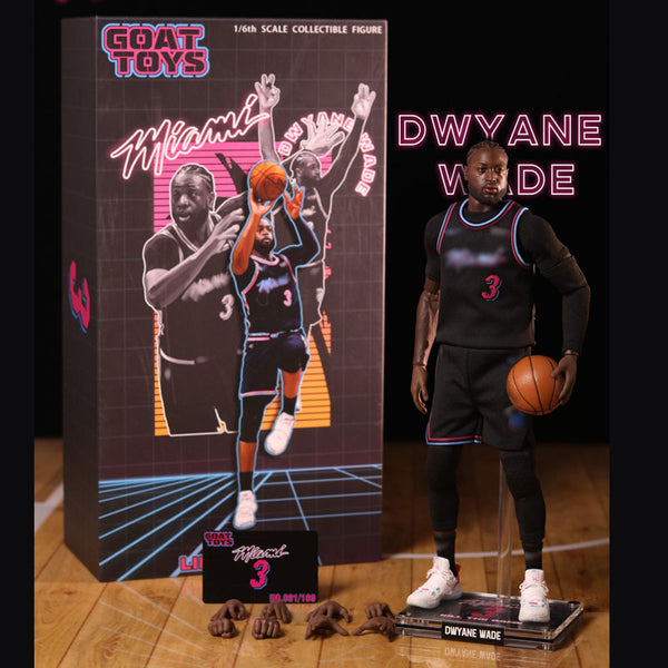 nba wax figure-level star | 1/6 Dwyane Wade Game-winning shot Action Figure