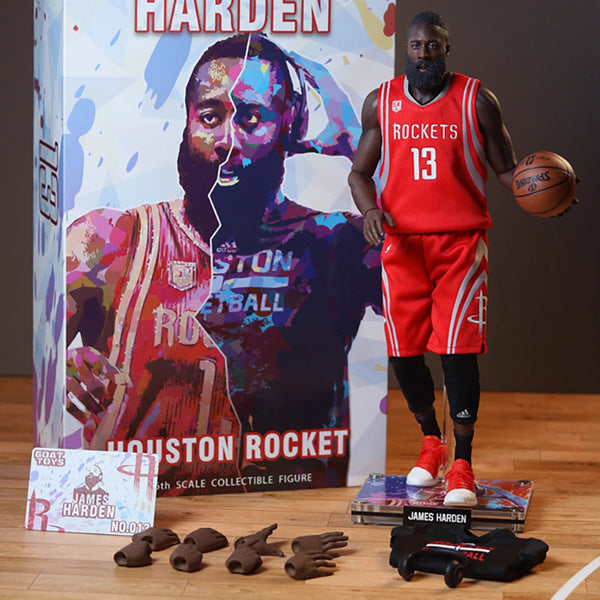 nba wax figure-level star | 1/6 Rockets James Harden Action Figure | Deluxe Edition