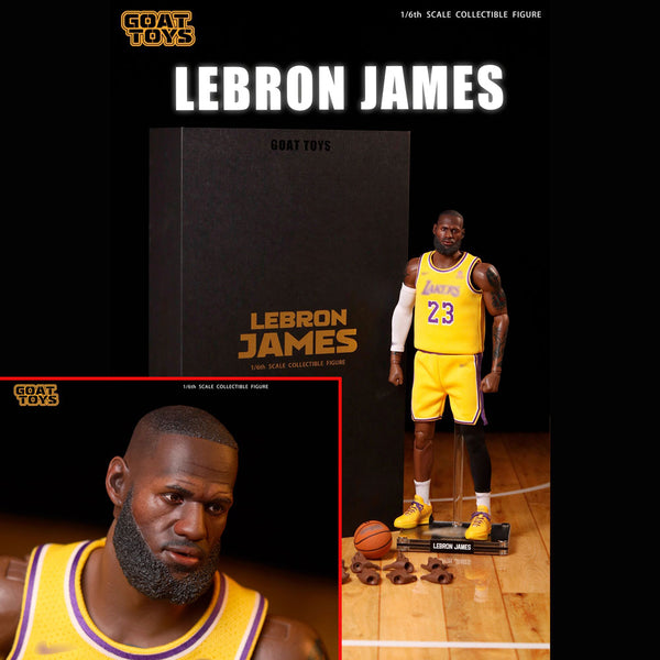 nba wax figure-level star | 1/6 Lakers LeBron James Action Figure