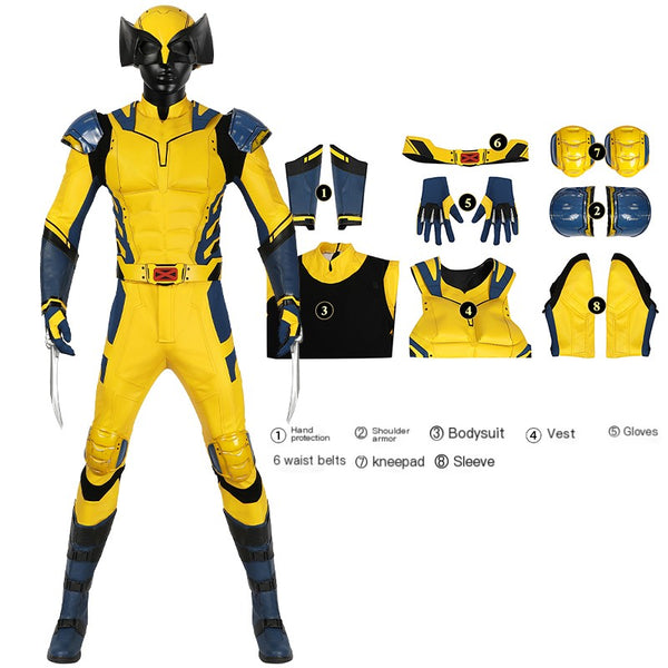 Free shipping | Deadpool 3 Wolverine Cosplay Costume Suit Logan Ver.1