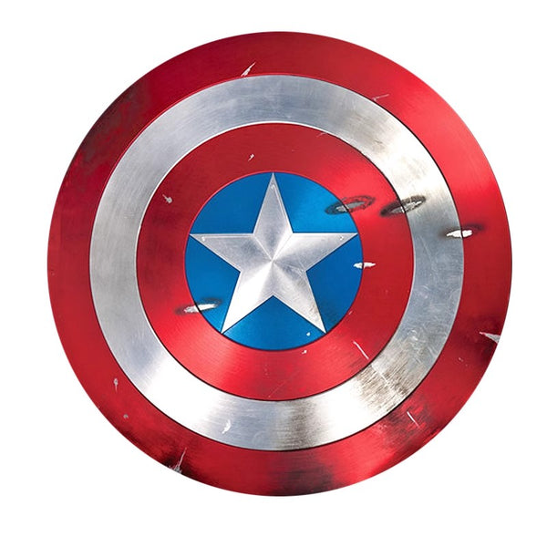 Avengers Endgame Captain America Steve Rogers Shield Cosplay Prop Aluminium Metal Battle Damage | 22'' Inches