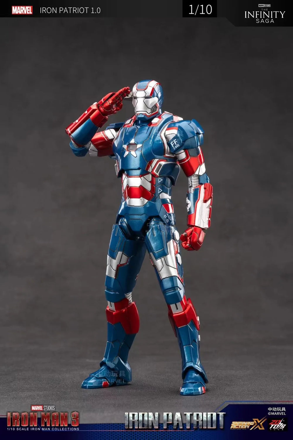Mô Hình Chính Hãng ZD Toys Marvel Iron Man MK85 Avengers End Game 1/10 Mô Hình Chính Hãng ZD Toys Marvel Iron Man MK85 Avengers End Game 1/10