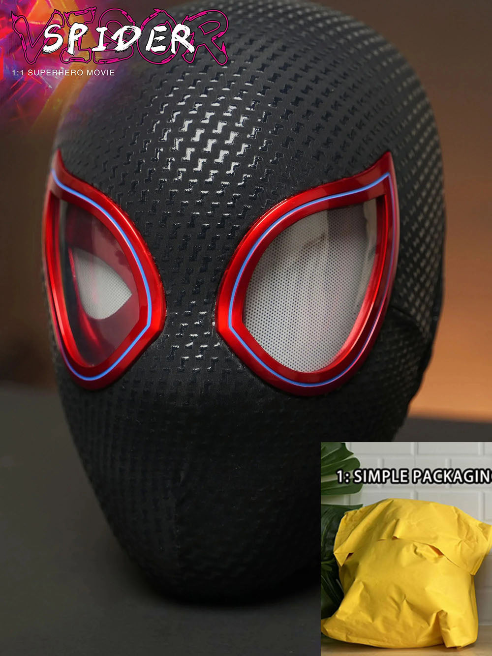 すぐ発送2023 スパイダーマン 目が動き光る spider-man mask すぐ発送2023 スパイダーマン 目が動き光る spider-man mask