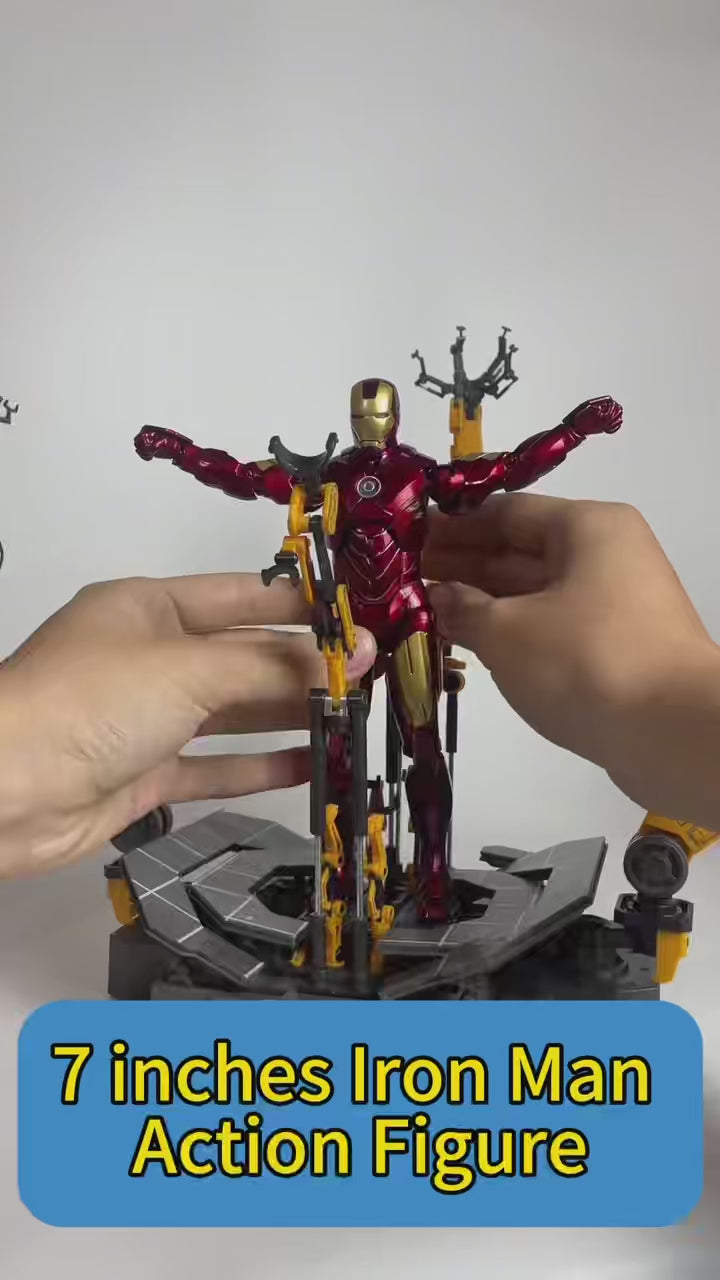 ZD Toys Iron Man Action Figure 7 Inch | MK1 MK85 War Machine