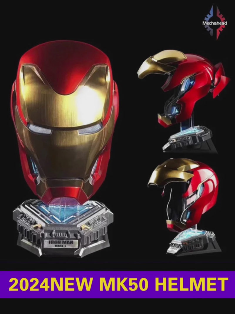 fanora iron man helmet MK50 | English Voice Control | 1:1 Wearable and fans of all Color:Clear / Black (default) 500+ Black Prada Small Nylon jan 2022 new