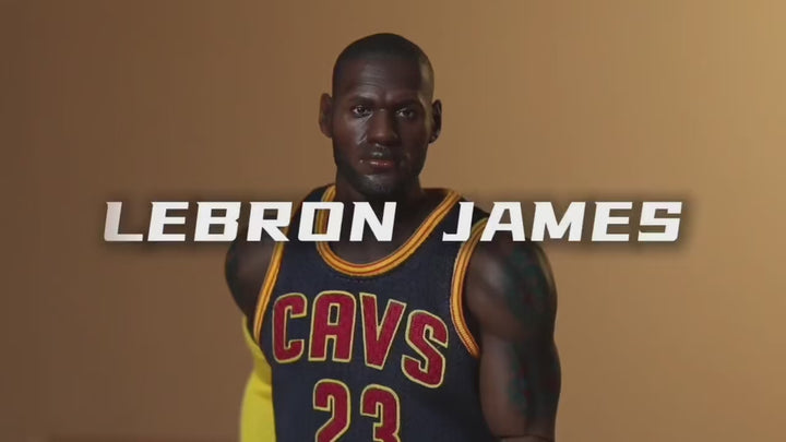 nba wax figure-level star | 1/6 Cavaliers Navy Blue Lebron James Action Figure
