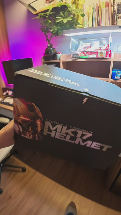 Hammer62 unboxing black MK17 Iron Man Helmet | Voice Controlled