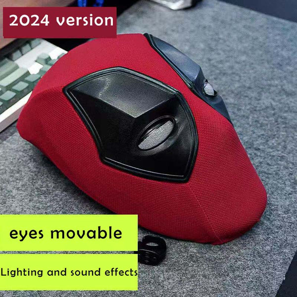 New version eyes movable |Deadpool  mask helmet | 1:1 real person wearable | Deadpool Wolverine action figure