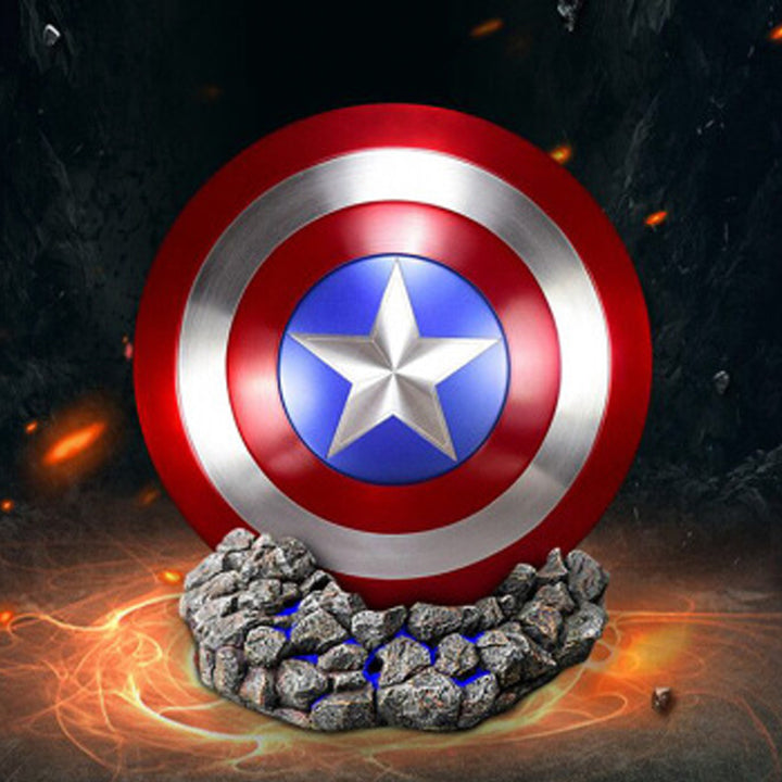 Avengers Endgame Captain America Steve Rogers Shield Cosplay Prop Aluminium Metal Battle Damage | 22'' Inches