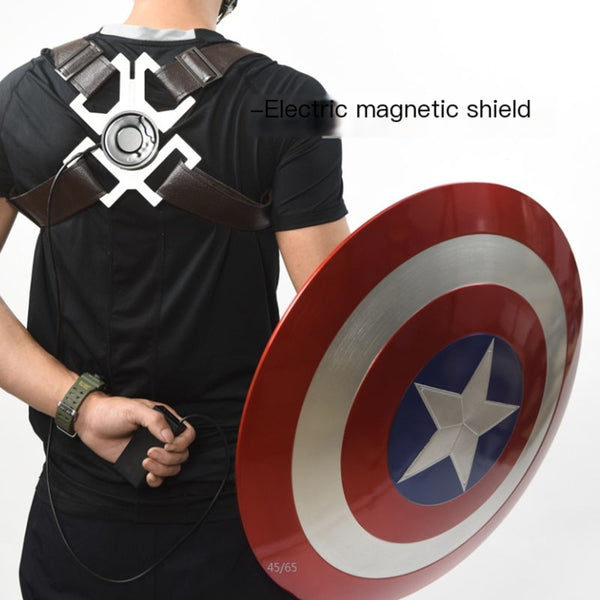 Cattoys | Halloween 1:1 23“ Electromagnetic Belt Captain America Shield Wearable Movie Prop Shield Gifts Cosplsy