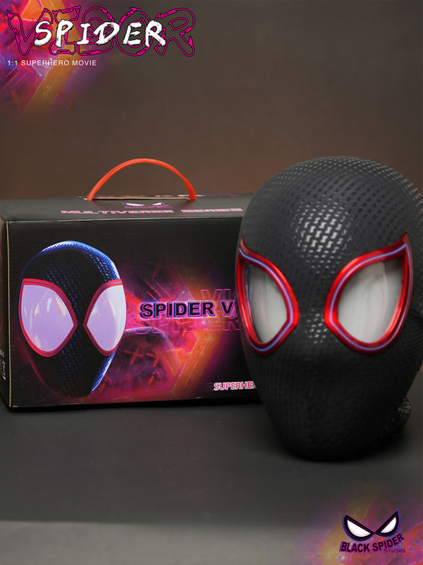 SpiderMan Miles  mask | Movable Eyes | Electric | Remote Control