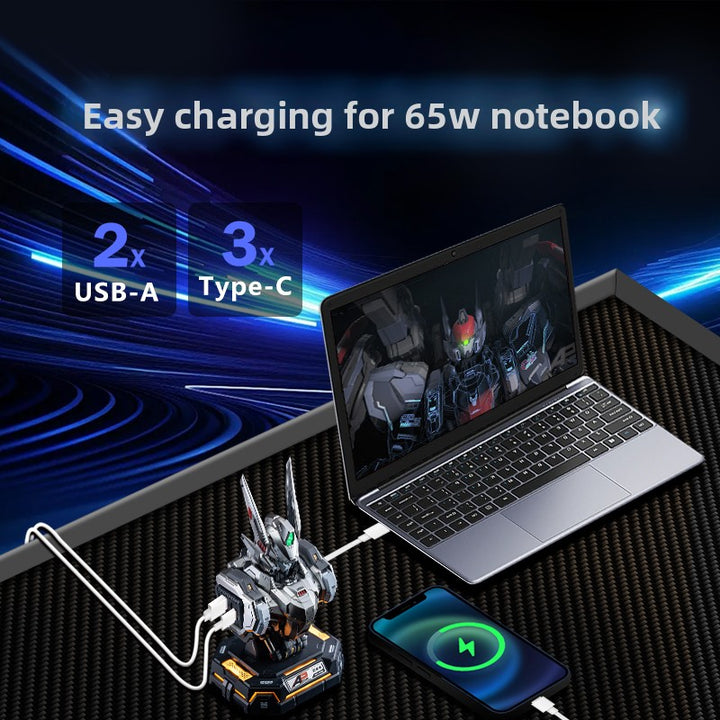 Wuchenghou | Charger Bust Charging Center | 65W High-Speed  | Creative and Fun Birthday Gifts