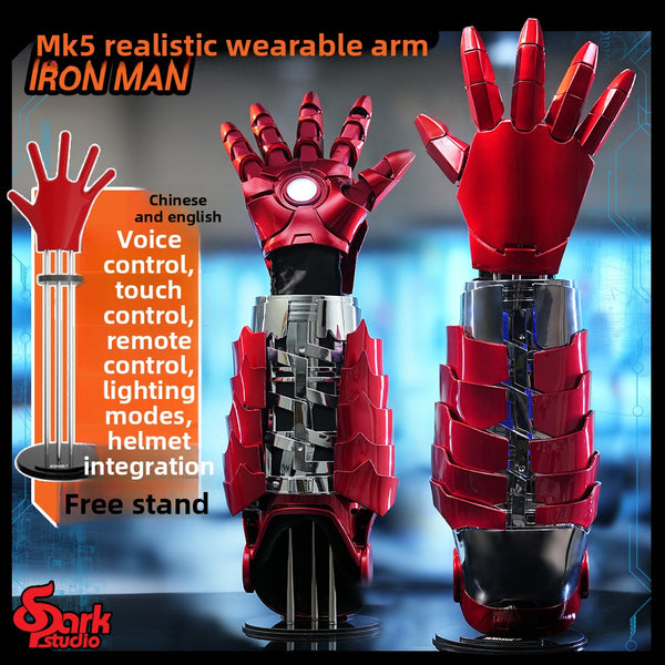 1/1 Iron Man MK5 Rack Arm Real Wearable Voice Touch Remote Control | english version